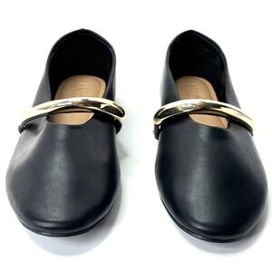 .N.C. International Concepts Womens Rahmi Mary Jane Flats Black Size 8M NWT/BOX